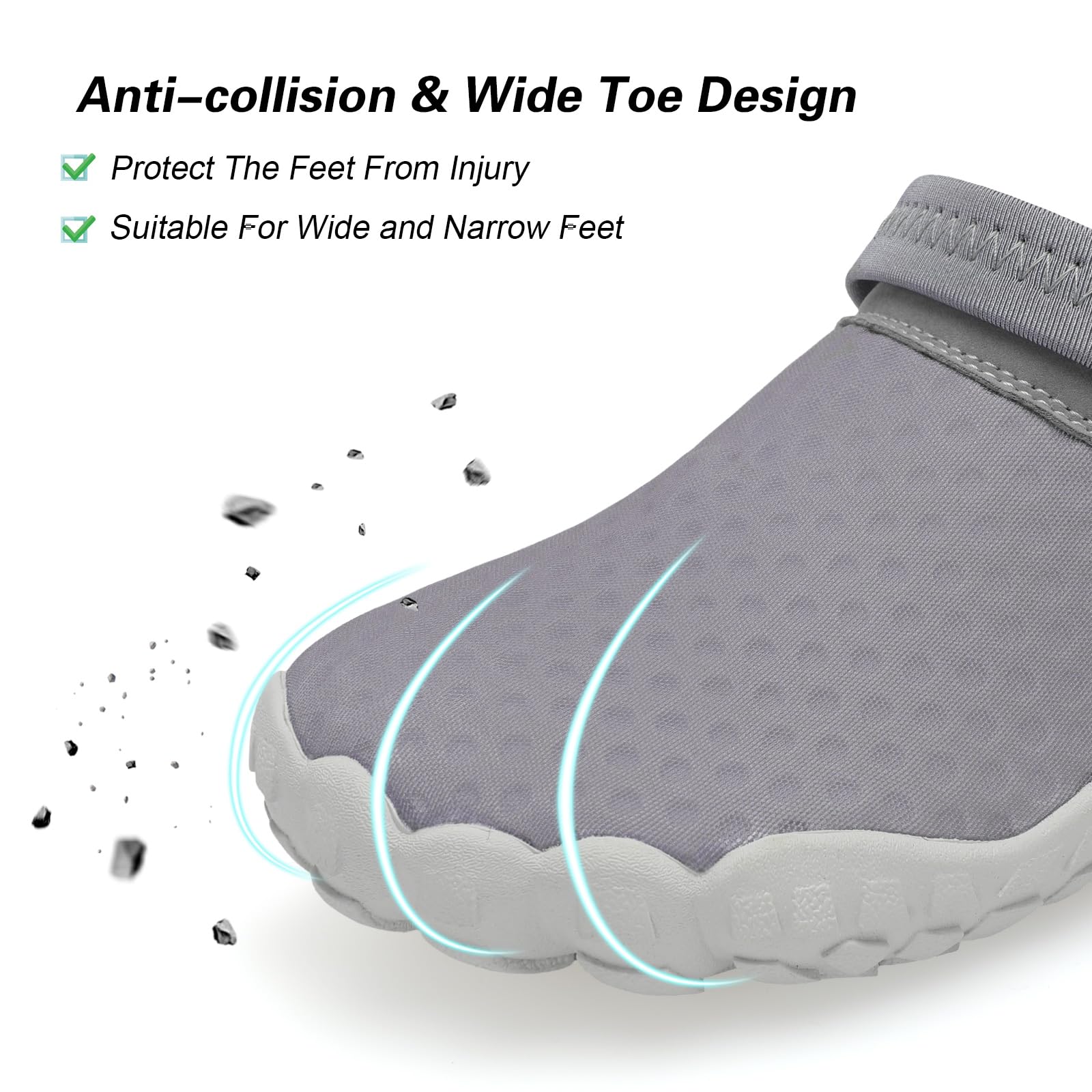 Besroad Slip on Quick Drying Running Sports Fashion Sneakers Water Shoes Summer Outdoor Hiking