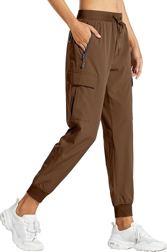 Libin Women's Cargo Joggers Lightweight Quick Dry Hiking Pants Athletic Lounge Casual Travel