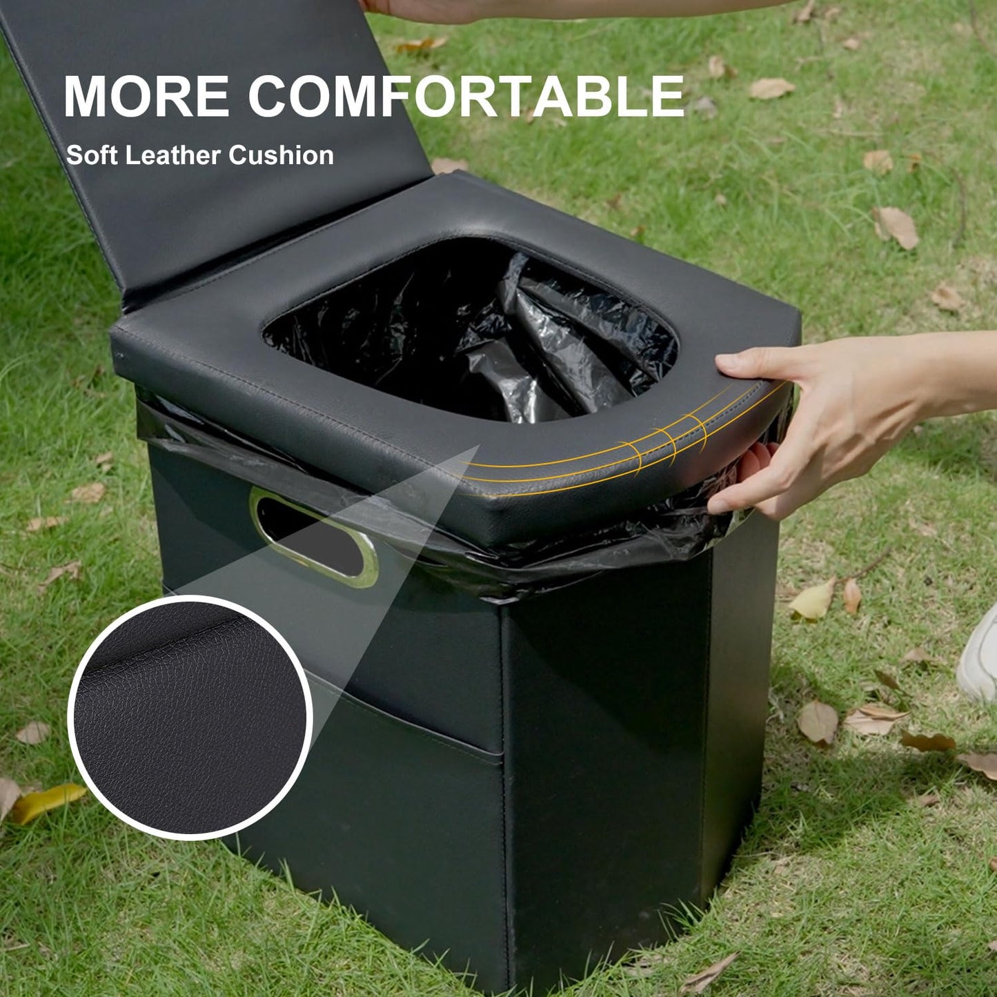 Ann Katy Upgrade XL Portable Toilet for Adults, Extra Large Camping Toilets