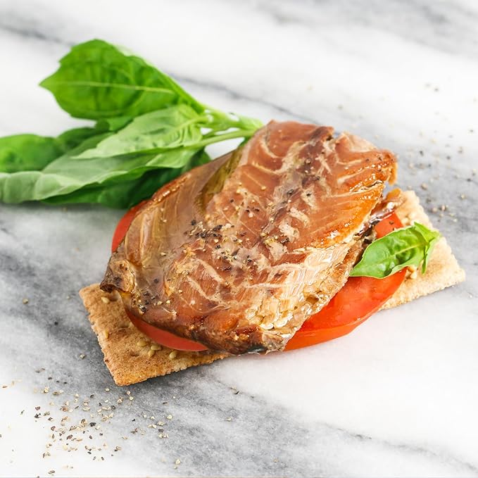 Wild Planet Wild Smoked Mackerel Fillets in Extra Virgin Olive Oil, Tinned Fish, Canned Salmon, Sustainably Wild-Caught, Non-GMO, Keto and Paleo, 3.9 oz, pack of 12