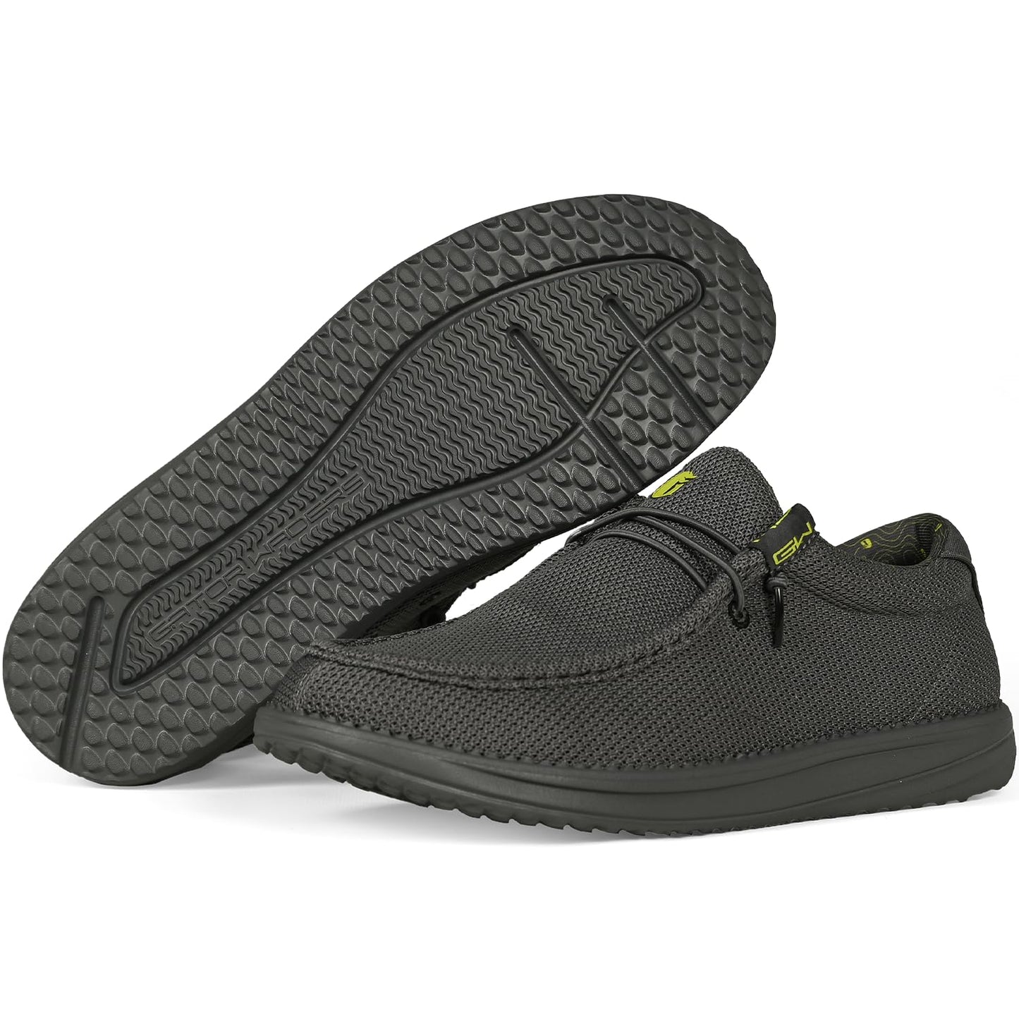 Gator Waders Mens Camp Shoes - Lightweight Slip-On Outdoor Loafers for Men with Elastic Laces