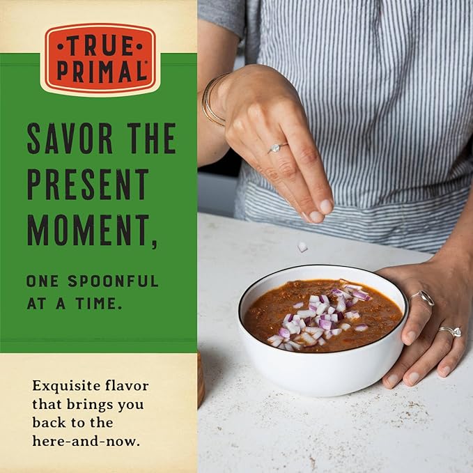 True Primal Beef Chili 8-pack, No beans, Ready to eat, Gluten free, Paleo, Grass-fed beef, Whole30, Keto