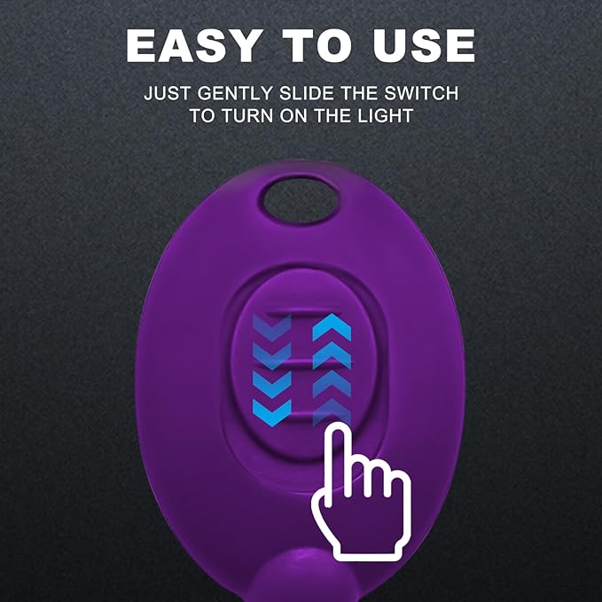 Mini UV Keychain Flashlight, LED Black Light, Portable Small UV Light, Ultra Bright 12 Lumen Tiny Flashlight for Pet Stains, Scorpions, and Document Verification (12PCS)