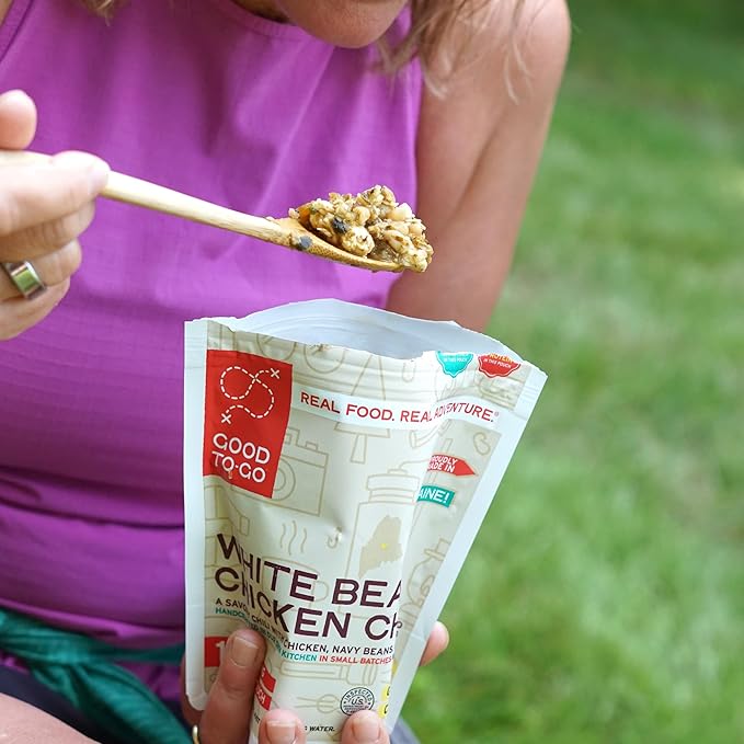 GOOD TO-GO White Bean Chicken Chili (6-Pack of Single Servings) | Camping & Backpacking Food | Just Add Water Backpacking Meals | Good To-Go Dehydrated Meals Taste Better Than Freeze Dried Food