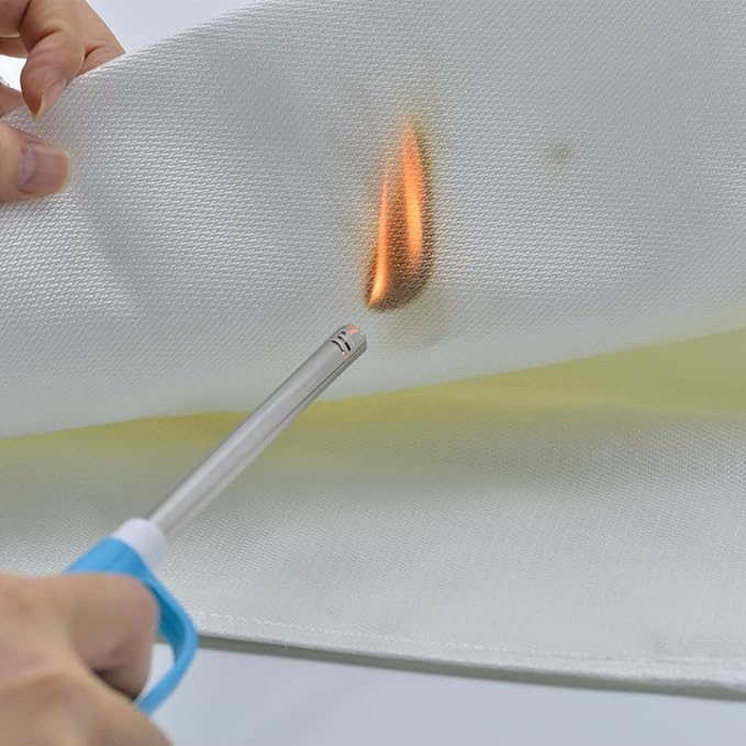 Fire Blanket for Home Emergency Survival ??Fiberglass Suspend Fire Flames Suspension Blankets for Home and Kitchen School Grill Garage House Warehouse Safety (4pcs-FireBlankets)