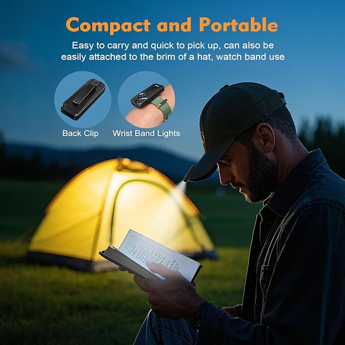 VTIGER K1 800 High Lumens Key Chain Light, Small EDC Rechargeable Keychain Flashlight, Compact LED Tiny Flashlight with Magnetic, Mini Clip-on Pocket Lights for Camping, Emergency, Everyday Carry