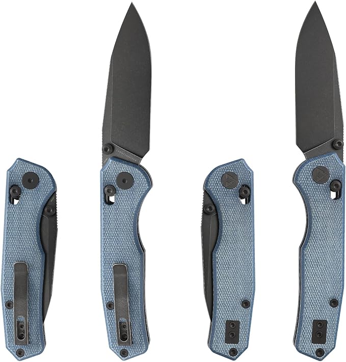 CMB Explorer Micarta Handle 14C28N Steel Blade Crossbar Lock Knife Pocket Folding Tactical Survival Camping Hiking Outdoors EDC Knife with Pocket Clip for Men Women CMB-18 (CMB-18E)