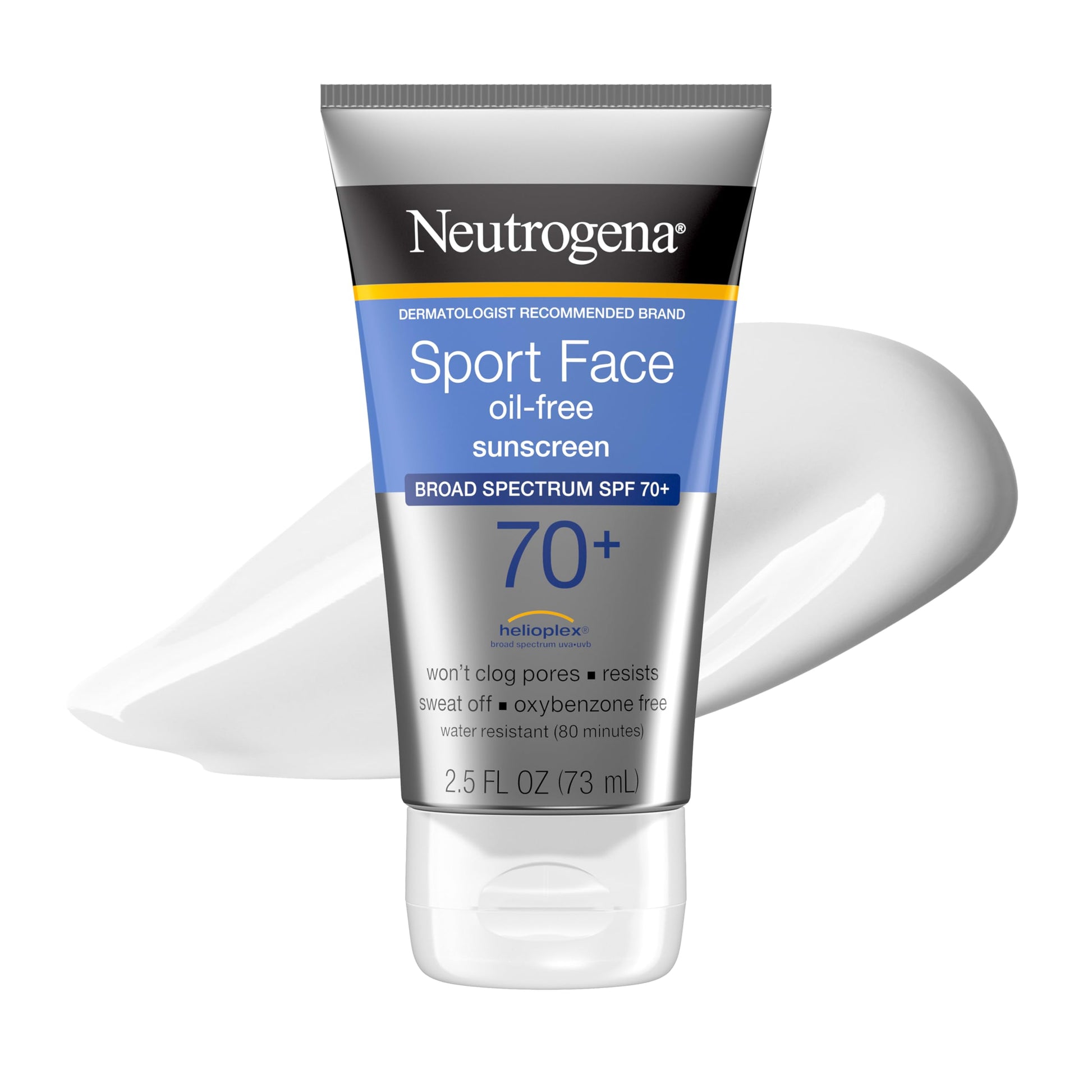 Neutrogena Sport Face Sunscreen Lotion SPF 70+, 2.5 fl. oz