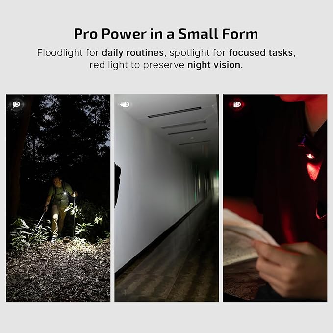 OLIGHT Oclip Pro EDC Flashlight Clip-on Light, Rechargeable 500 Lumens with Three Lighting Solutions Type-C Charging, Magnetic Flash Lights for Signaling, Cycling, Outdoor or Indoor Use(Purple)