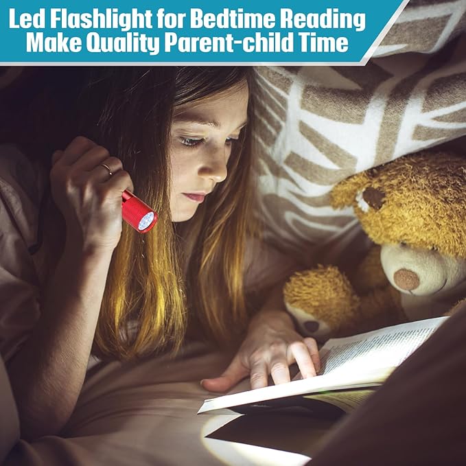 VIHOSE 20 Pcs Mini Flashlights Bulk, Bright Aluminum Handheld Flash Light with Lanyard Small LED Flashlights for Night Reading Emergency Hurricane Camping Hiking, Batteries Not Included(Cute)