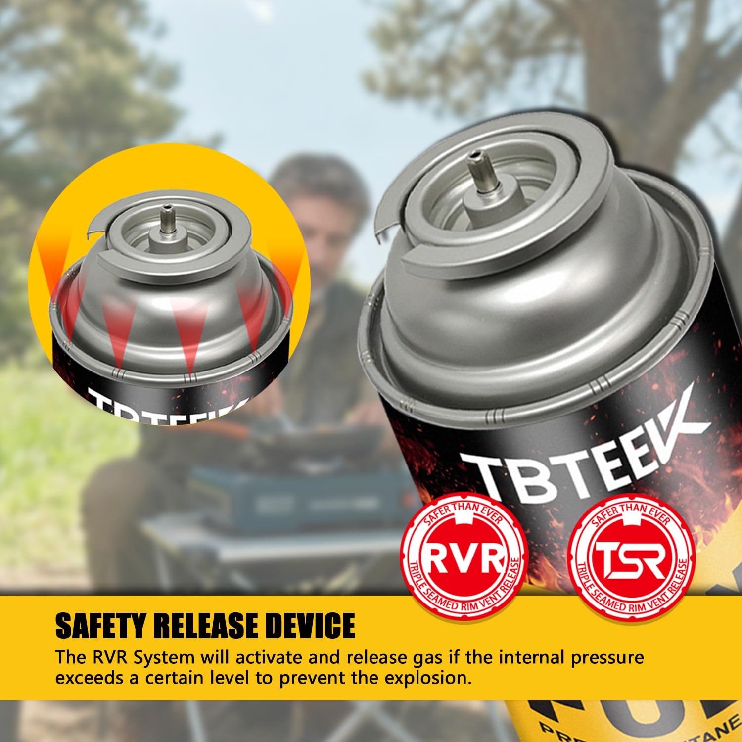 TBTEEK Butane Fuel Canister for Camping Stove, Hot Pot, Emergency Use