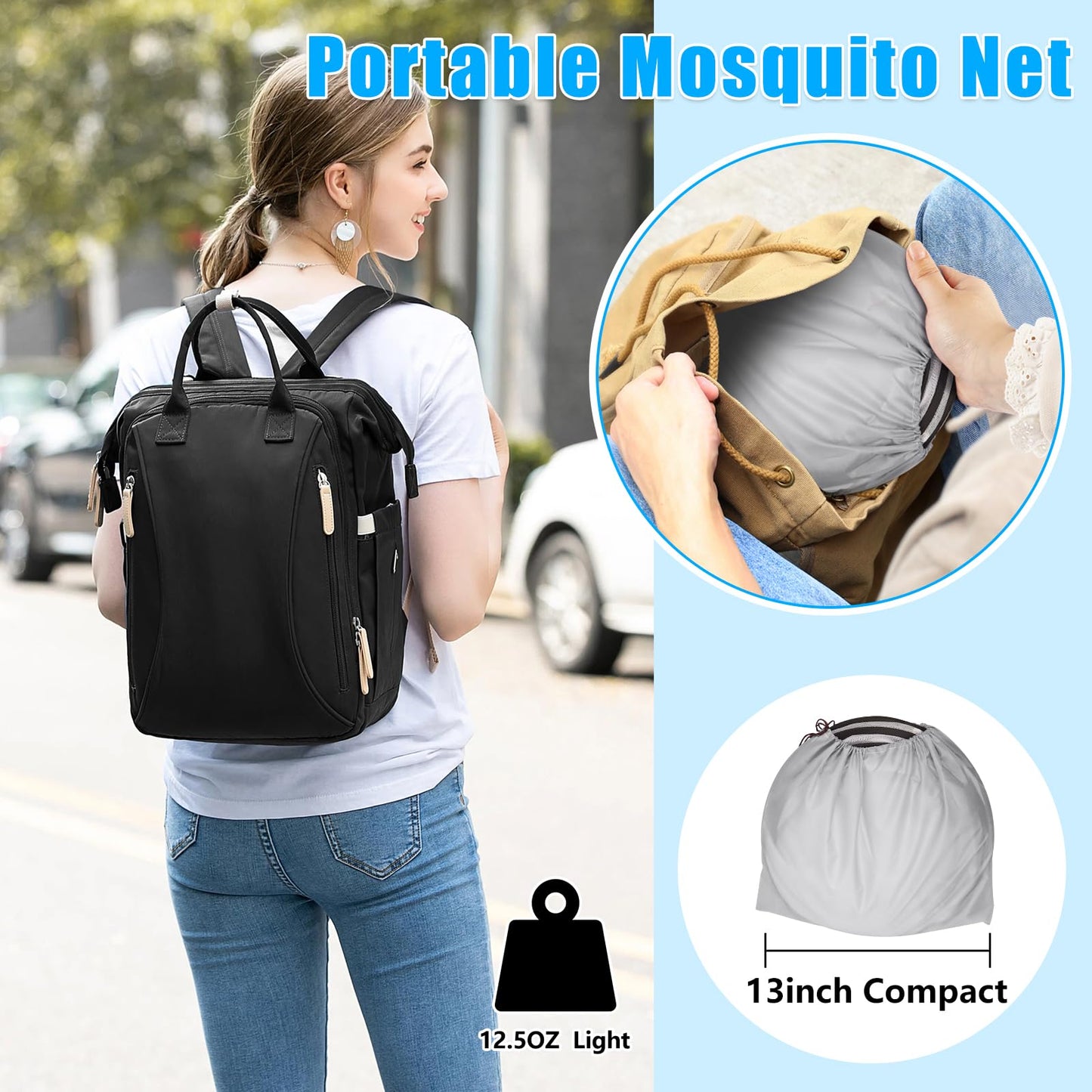 78 * 31 * 23 Inch Large Pop Up Mosquito Net, Portable Foldable Mesh Tent