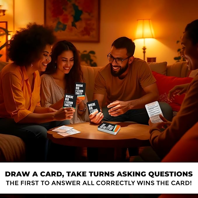 QUOKKA Trivia Card Game with 2000 Questions in Geography, History, Science, and General Knowledge ??Games for Adults, Teens, and Families ??Trivia Cards with Answers ??Great Board Games