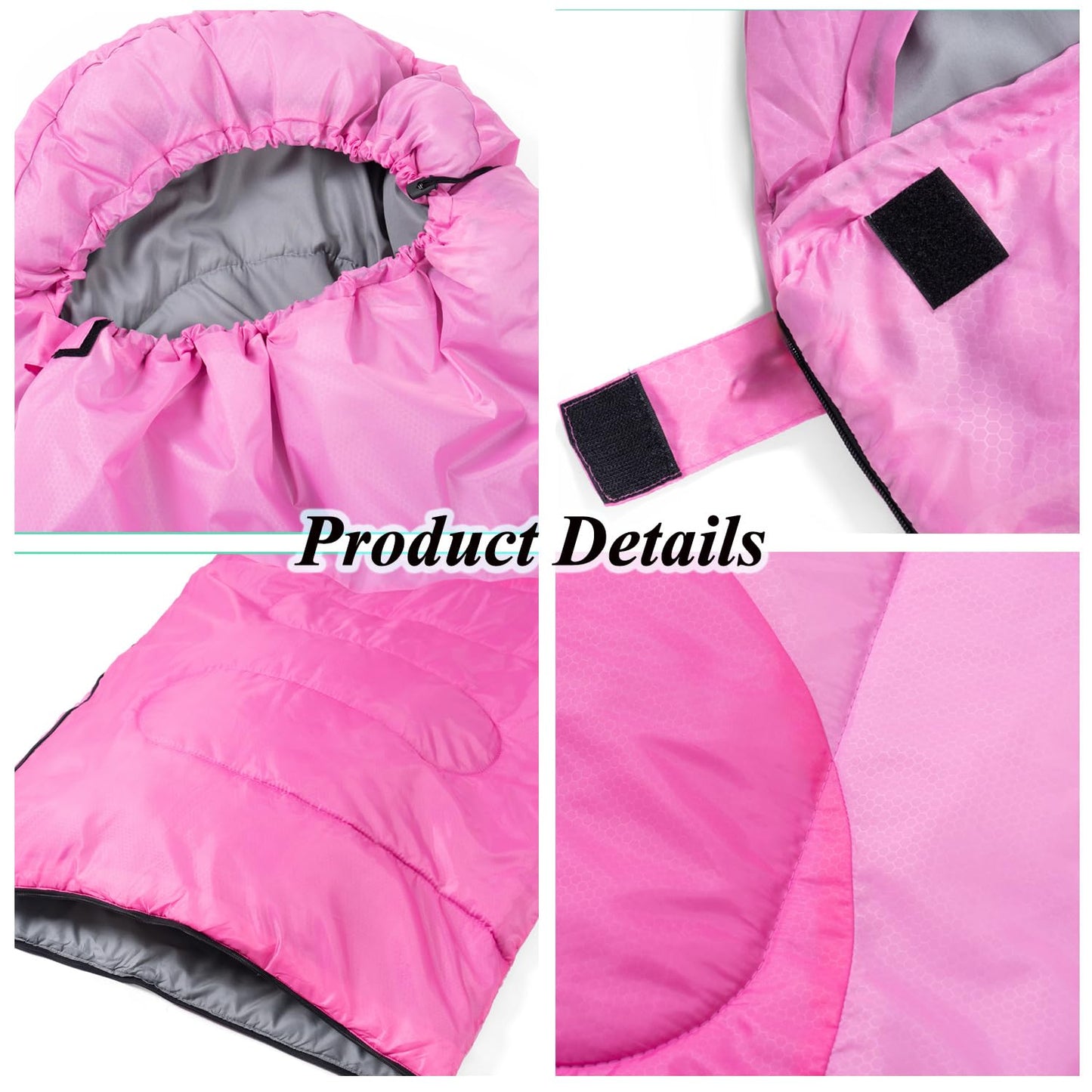 Sleeping Bag - 3 Seasons for Adults Boys Girls Camping Hiking - Warm Cold Weather Lightweight
