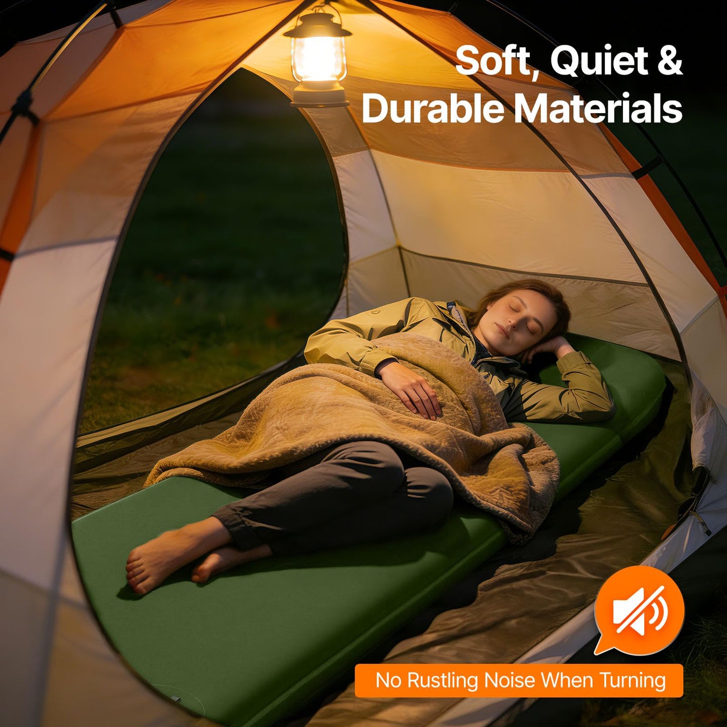 OGERY Self-Inflating Sleeping Pad, 3" Memory Foam Camping Mattress