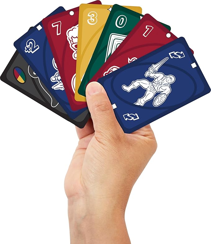 Mattel Games UNO Mattel 80th Ruby Red Card Game for Kids, Adults & Family Nights, Game Nights, Travel, Camping & Parties.
