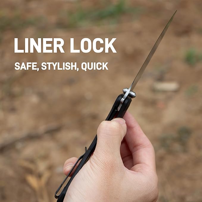 ARTISANCUTLERY Tradition V2 Pocket Knife for Men, 3.58" AR-RPM9 Steel Blade G10 Handle Folding Knife with Pocket Clip for Camping Hiking Survival(1702M Black)