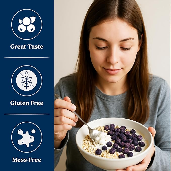 Augason Farms Dried Whole Blueberries Can ??Dried Fruit for Baking & Emergency Food Supply ??Dehydrated Camping Food with Long Shelf Life for Everyday Meal ??26 Servings
