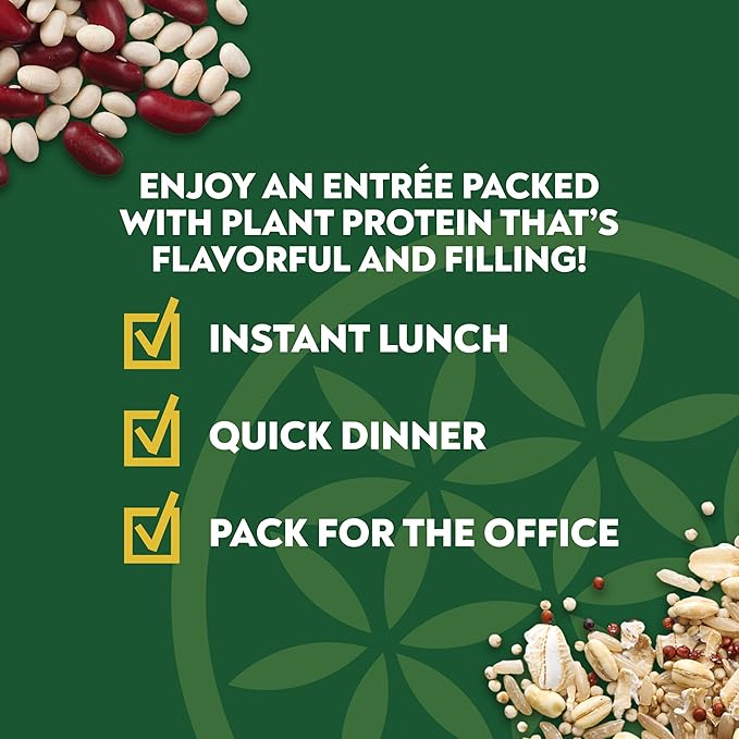 SEEDS OF CHANGE Organic Protein Bowl Harvest Herb, Prepared Entrée, Microwave in 90 Seconds, 9 oz (Pack of 6)