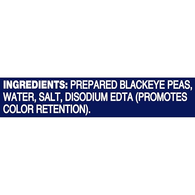 BUSH'S BEST 15.8 oz Canned Blackeye Peas, Source of Plant Based Protein and Fiber, Low Fat, Gluten Free, (Pack of 12)