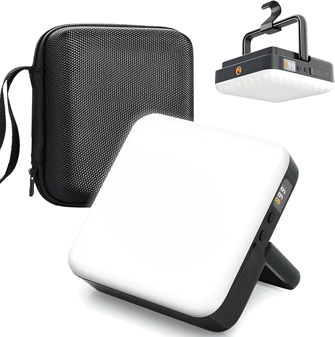 Camping Lantern 13500mAh, 4000LM Bright with 4 Light Modes & Magnetic, Rechargeable LED Camping Light, Power Bank, Power Display, Scalable brightness, Waterproof, for Power Outages, Camping, Emergency