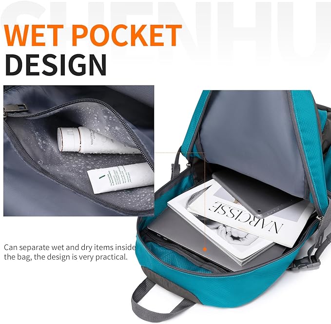 40L Hiking Backpack Lightweight Daypack Waterproof Travel Camping Backpack for Men Women Sport Packable