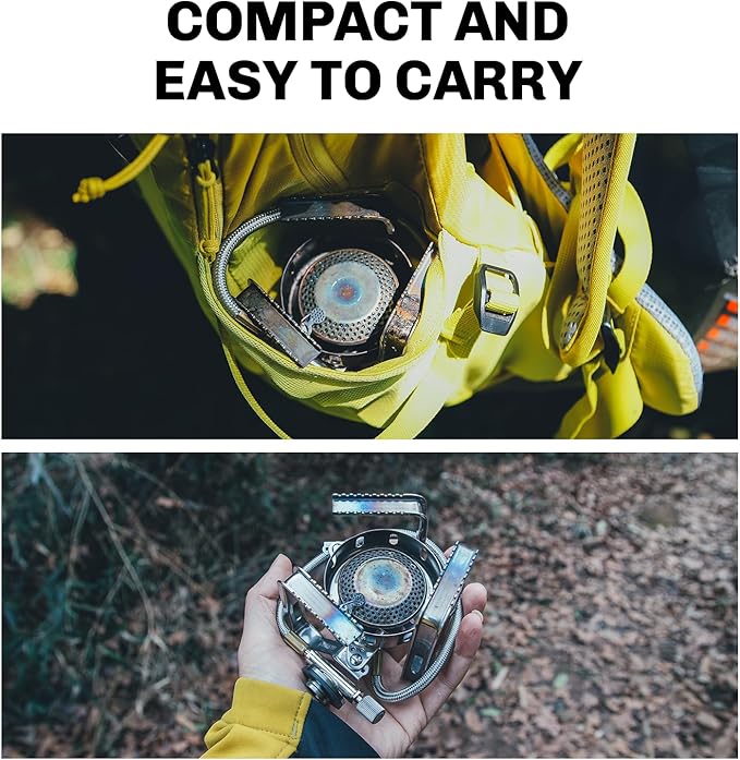 Fire-Maple FMS-125 PRO Gas Stove ??Compact High-Powered Backpacking Stove with Wind-Resistant Flame, Stable Detachable Design, Electric Ignition ??Lightweight & Durable for Camping & Hiking