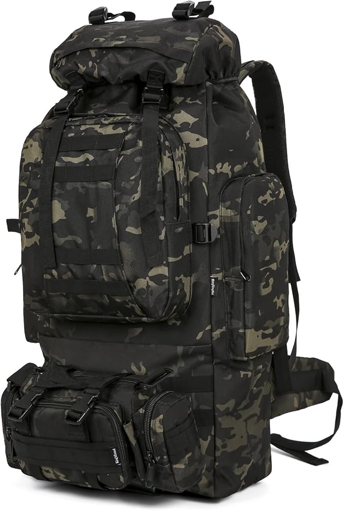 King'sGuard 100L Camping Hiking Backpack Molle Rucksack Military Camping Backpacking Daypack