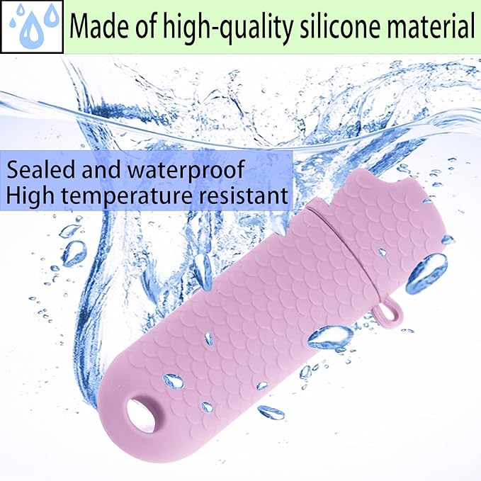 Waterproof Lighter Case Cover Holder for BIC Regular Lighters Sleeve Type J6 Outdoor Survival Multipurpose Seal Lighter Pouchfor Hiking and Camping (Light Purple, 2)