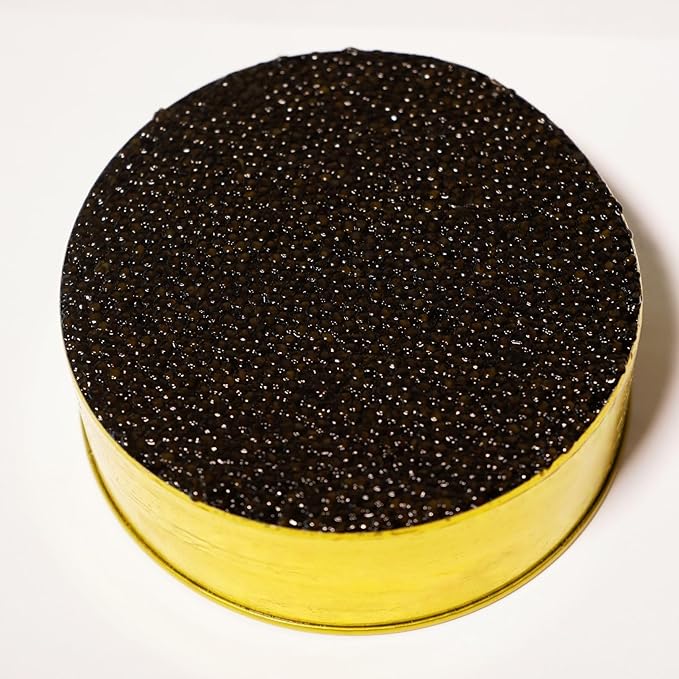 Siberian Sturgeon Black Caviar ??Original Tin ??8 Oz ??Schwarz Caviar ??Premium Imported Sturgeon Roe ??Rich, Buttery Flavor ??Luxury Black Caviar for Fine Dining & Gourmet Gifting
