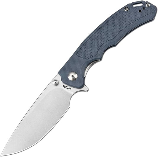 ARTISANCUTLERY Tradition V2 Pocket Knife, 3.58" S35VN Steel Blade with G10 Handle for Men Women(1702M Blue)