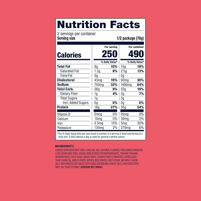 BIGHORN Mountain Food Spicy Mexican Birria and Rice - contains 4 packs | 8 servings | 140g Protein | 1,960 Calories - premium freeze dried meals for backpacking food - dehydrated camping food for backpacking meal - just add water - great taste