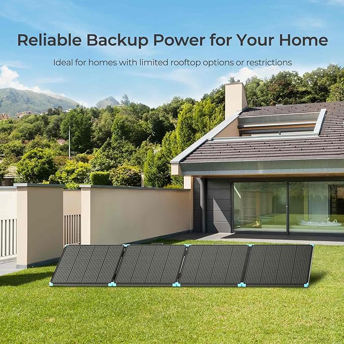 Renogy 400 Watt Solar Panel Suitcase, Portable Foldable Solar Panels for Power Station, 23% High Efficiency, Fast Installation with Sturdy Kickstands, IP67 Waterproof for RV Camping Off-Grid Blackouts