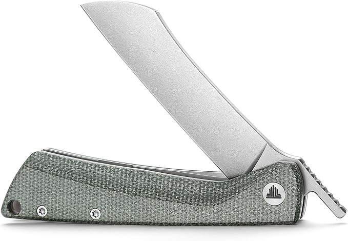 Higonokami Folding Pocket Knife for Menï¼?.3" 14C28N Stonewash Camping EDC Knives with Clip Micarta Handle，Norma-04G