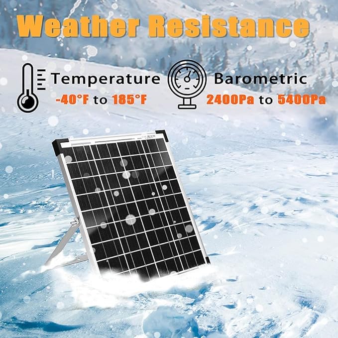20W 12V Solar Panel Kit with Trickle Charger, Maintainer, and Adjustable Mount Bracket for Marine, Automotive, RV, Motorcycle, and Boat.