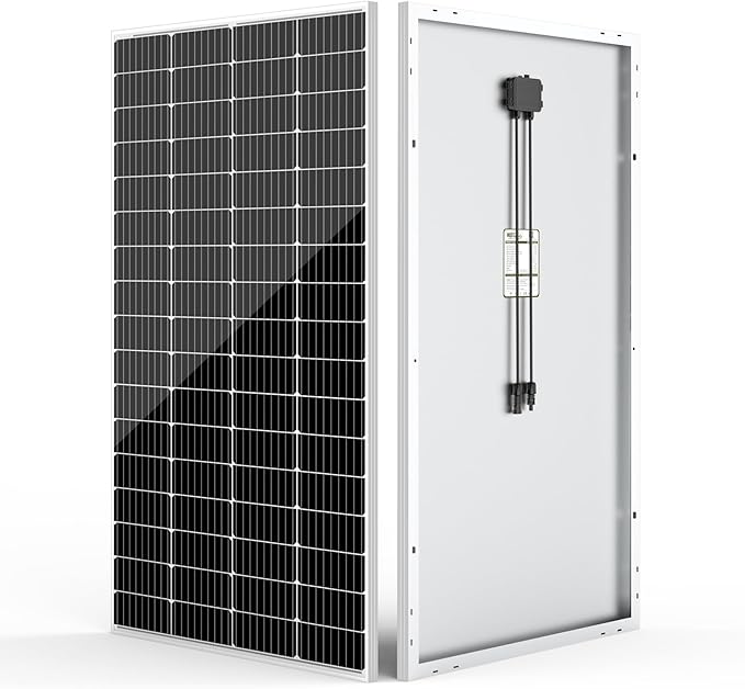 HQST 200 Watt Solar Panel, 9BB Monocrystalline Solar Panels with 25% Efficiency, Grade A+ Cells, IP65 Rating for RV, Camper Van, Trailer, Marine, Home Rooftop, Off Grid