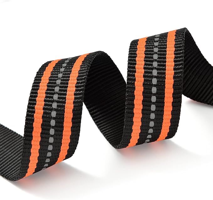 Mile High Life Reflective Dog Collar | Nylon Pet Collars wiith Buckle | Light Weight Puppy Collars | Orange Dog Collars for Small Dogs (Orange, X-S)