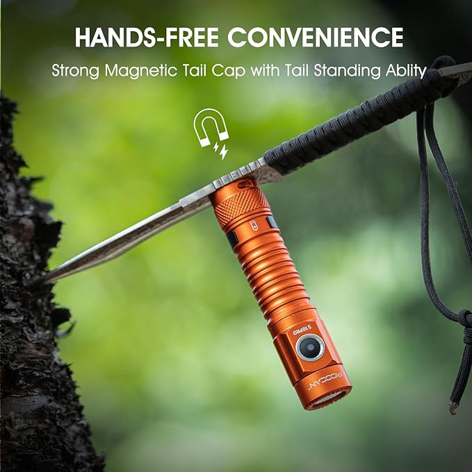 S10Pro LED Flashlight Rechargeable,Bright Flashlight 2500 Lumen,Tactical EDC Flashlight Magnetic Base,Mini Size Waterproof Flash Lights for Outdoor,Home,Gifts,Collections,Tools