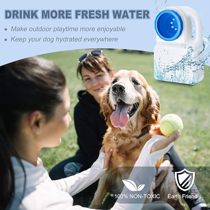 1 Pcs 3 Quart Dog Travel Water Bowl Portable Pet No Spill Water Bowl for Pet Dispenser for Small Large Dogs Cats Camping Hiking