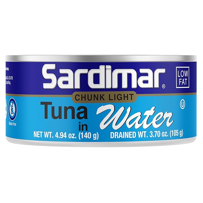 Sardimar Chunk Light Tuna ( Water - Pack of 12 ) - Ready to eat meals in can