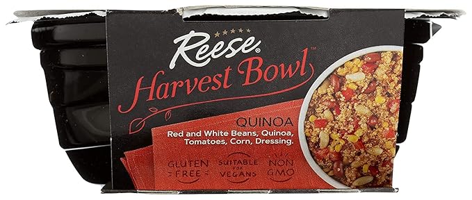 Reese Quinoa Harvest Bowl | Red Beans, Corn & Tomatoes | High in Fiber & Protein (Pack of 8)