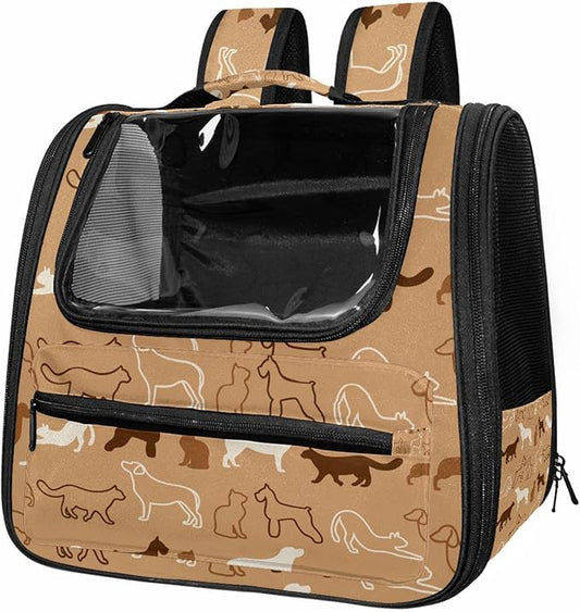 Dog Carrier Backpack for Small Pets - Cat & Dog Backpack for Hiking, Camping or Travel, Dogs Animals