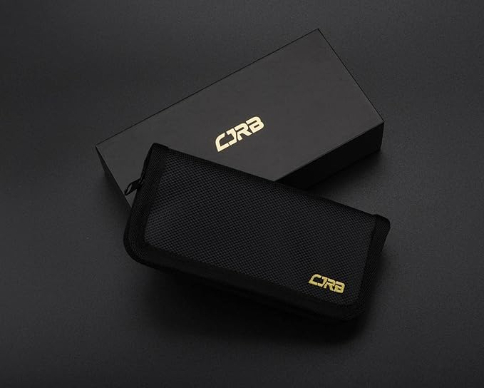 CJRB Folding Knife Pyrite (J1925) AR-RPM9 Blade and Black PVD Stainless Steel Handle Button Lock EDC Pocket Knife with Clip