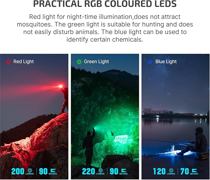 OLIGHT Marauder Mini 7,000 Lumens Bright Flashlight with 600 Meters Beam Distance, Powerful RGB Lights, Magnetic Rechargeable for Outdoors Work, Hunting, and Searching (Orange)