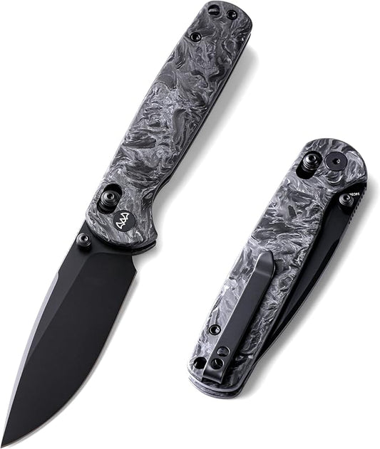 Pocket Knife, 3.23" 14C28N Blade Small EDC Knife with Clip and Crossbar Lock, Folding Knife for Men, Sharp Camping Hiking Hunting Survival Knives
