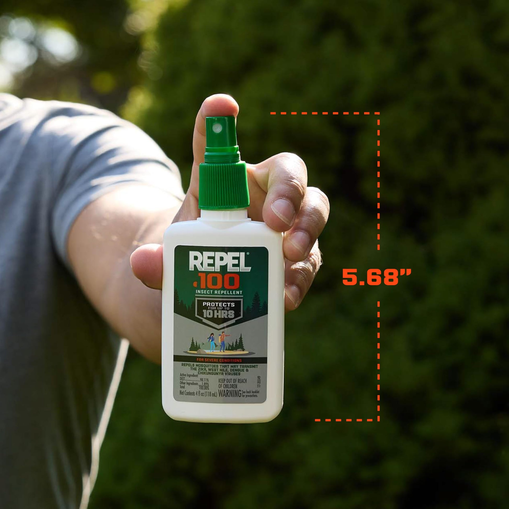 Repel 100 Insect Repellent, 4 Ounces, With DEET, 10-Hour Protection Long-Lasting Insect Repellent