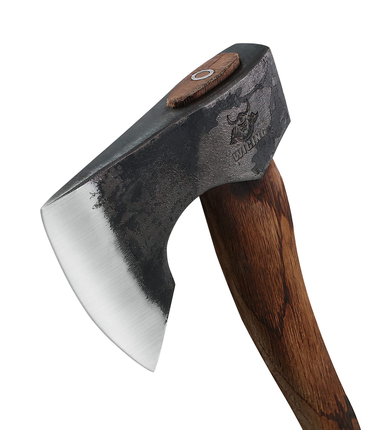 WICING 13.5 Inch Hatchet, Camping Axes and Hatchets 1065 Carbon Steel and Beech Handle, with