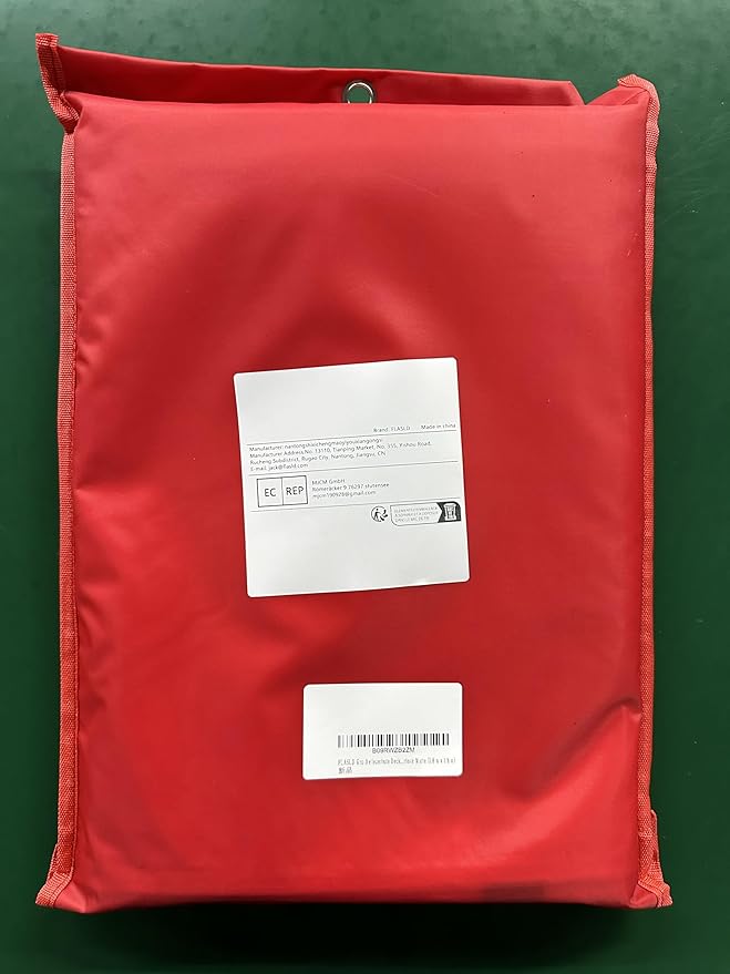 FLASLD Fire Blanket for Home and Kitchen, Fiberglass Fire Blankets Emergency for People, Flame Retardant Protection and Heat Insulation (6 ft x 6 ft)