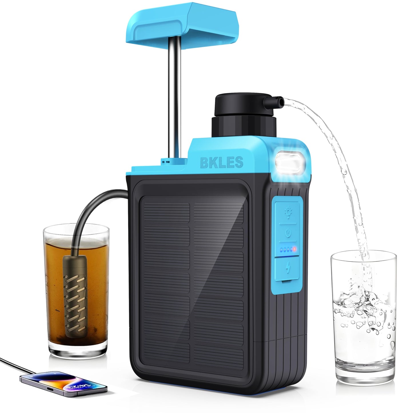 BKLES 3-in-1 Water Filter System for Survival Gear & Emergency Preparedness