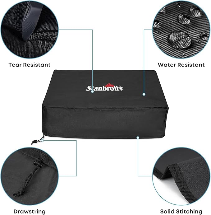 Stanbroil Griddle Cover Fits Blackstone 22??17" Table Top Griddle Without Hood, 600D Polyester, Replacement Grill Cover for Blackstone 1724